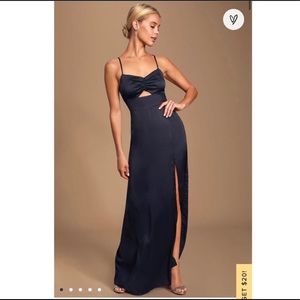 Lulus Navy Maxi Dress